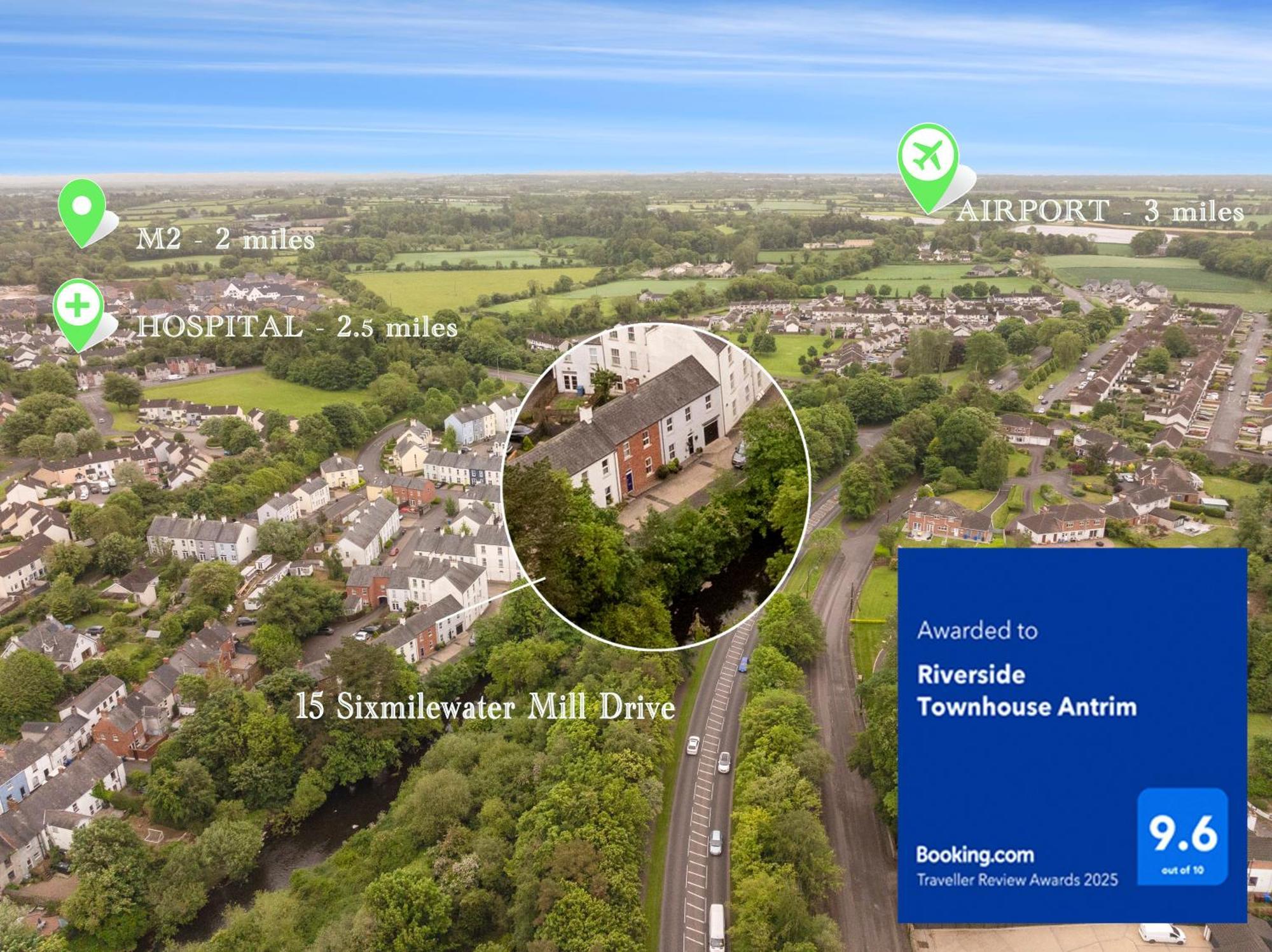 Riverside Townhouse Antrim Dış mekan fotoğraf